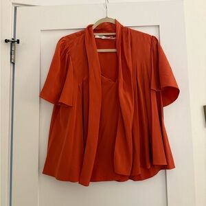 Elegant Orange Women's Top
